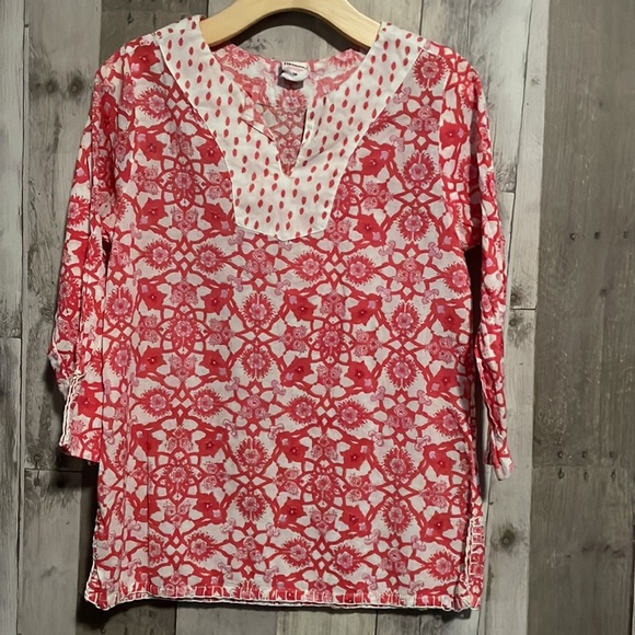 Girls Rikshaw Design Long-Sleeve Tunic Coverup - Picture 4 of 8